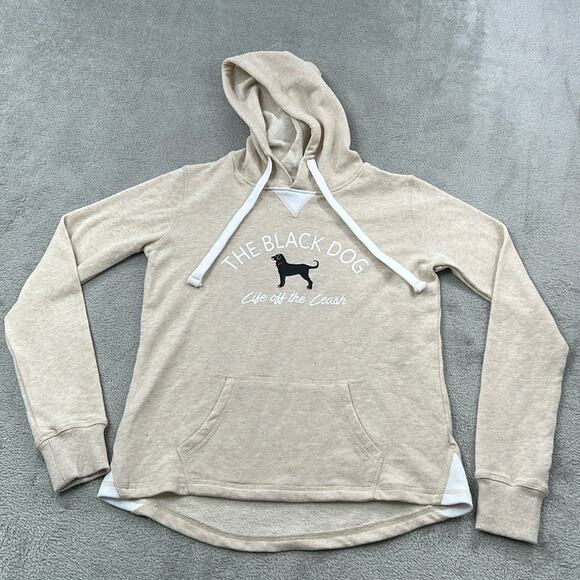 The Black Dog XXS, XS‎ Tan Khaki Cream Pullover Hi Low Lightweight Cotton Blend - Picture 1 of 9